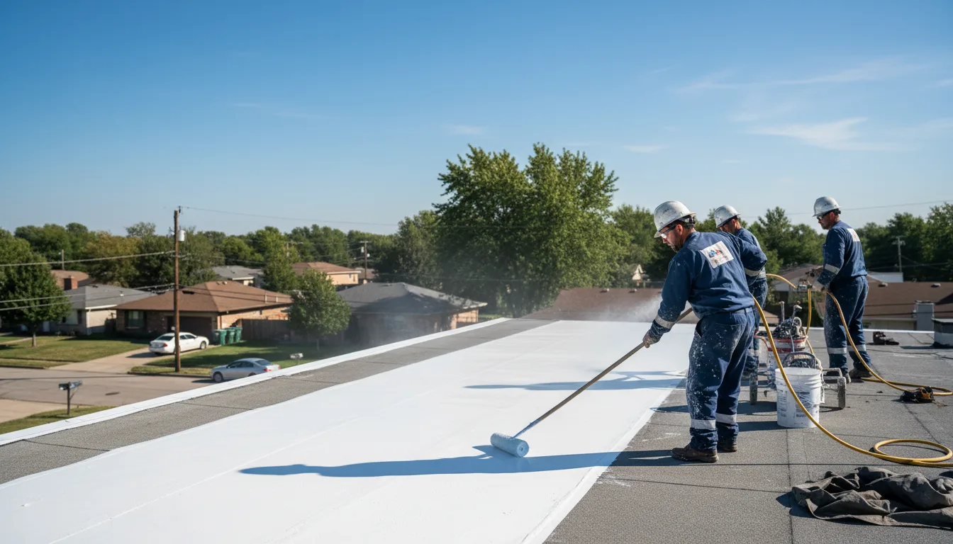 Commercial roof coating in Auxier, KY near me